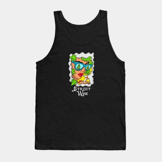 STREET WISE GIRL SMOKE Tank Top by varasbro